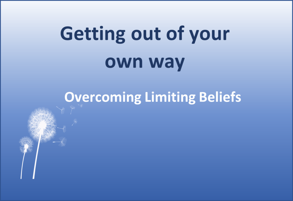 Getting out of your own way. photo links to sign up form